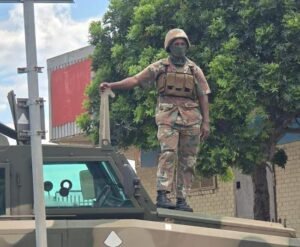 SANDF troops on patrol