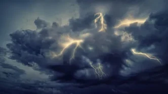 Severe thunderstorm cloud