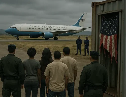 Protesters outside US embassy in Uganda