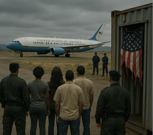Protesters outside US embassy in Uganda