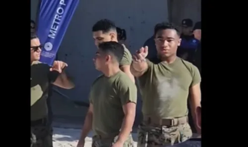 US Marines on Muizenberg Beach in Cape Town