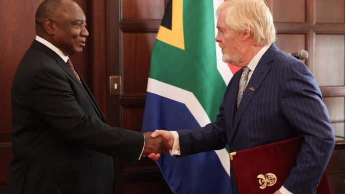 President Cyril Ramaphosa meeting with US officials