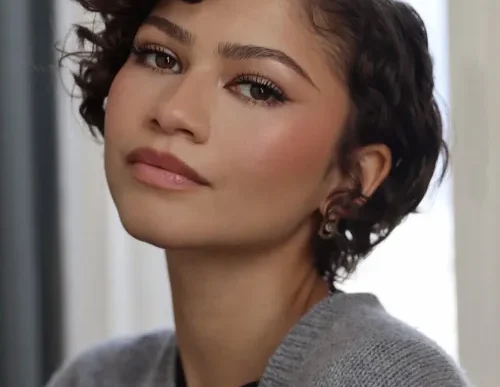 Zendaya and Tom Holland at a public event