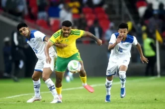 Themba Zwane in action for Bafana Bafana