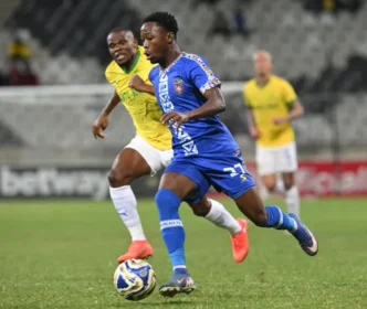 Sundowns players in action against Galaxy