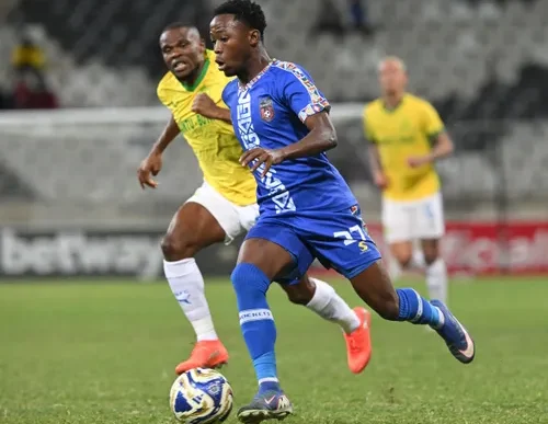 Sundowns players in action against Galaxy