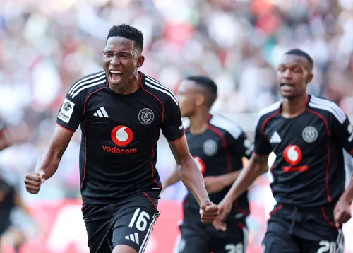 Orlando Pirates players celebrating their win