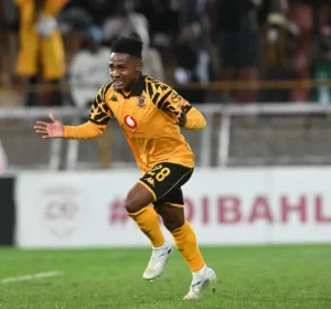Kaizer Chiefs players celebrating their win over Sekhukhune United