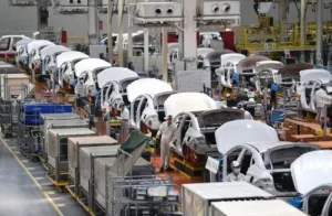 Chinese car assembly line