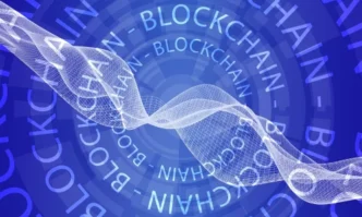 Blockchain technology illustration