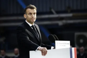Emmanuel Macron at Africa Forward summit