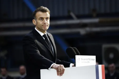 Emmanuel Macron at Africa Forward summit