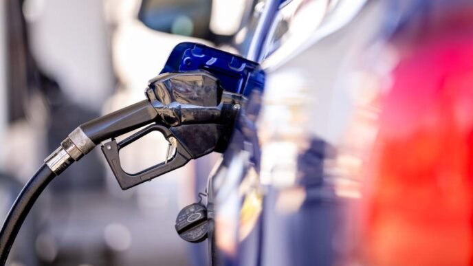 Graph showing fuel price increase