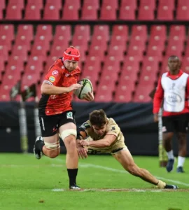 Lions and Leinster players in action