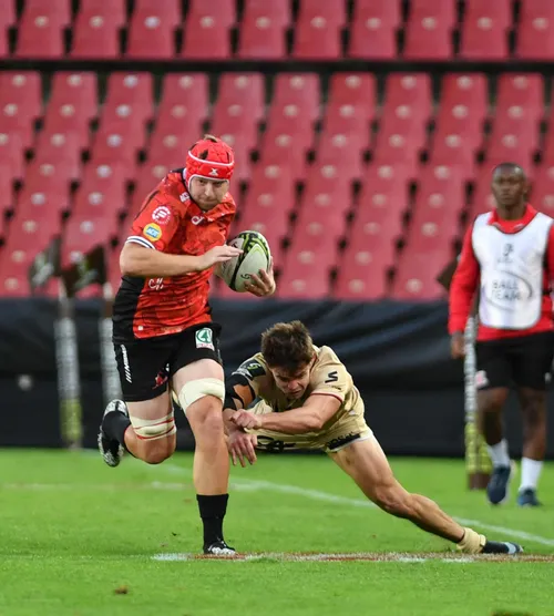 Lions and Leinster players in action
