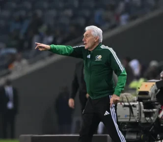 Lyle Foster in action for Bafana Bafana