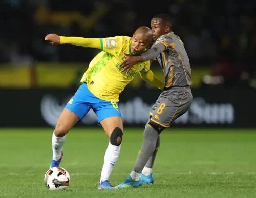 Mamelodi Sundowns players in action