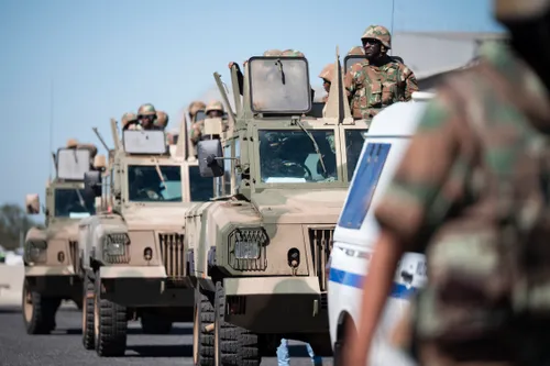 Cape Flats residents protesting against gang violence