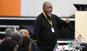 Gwede Mantashe and Cyril Ramaphosa