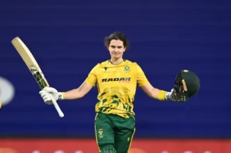 Proteas Women's captain Laura Wolvaardt in action