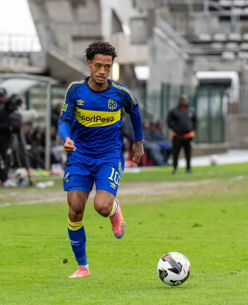 Jaedin Rhodes in action for Cape Town City FC