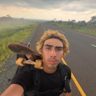 Jason Vanporppal skateboarding in Africa
