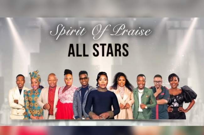 Spirit Of Praise All Stars performing on stage