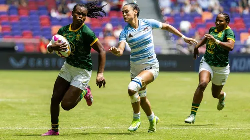 Springbok Women's Sevens team in action