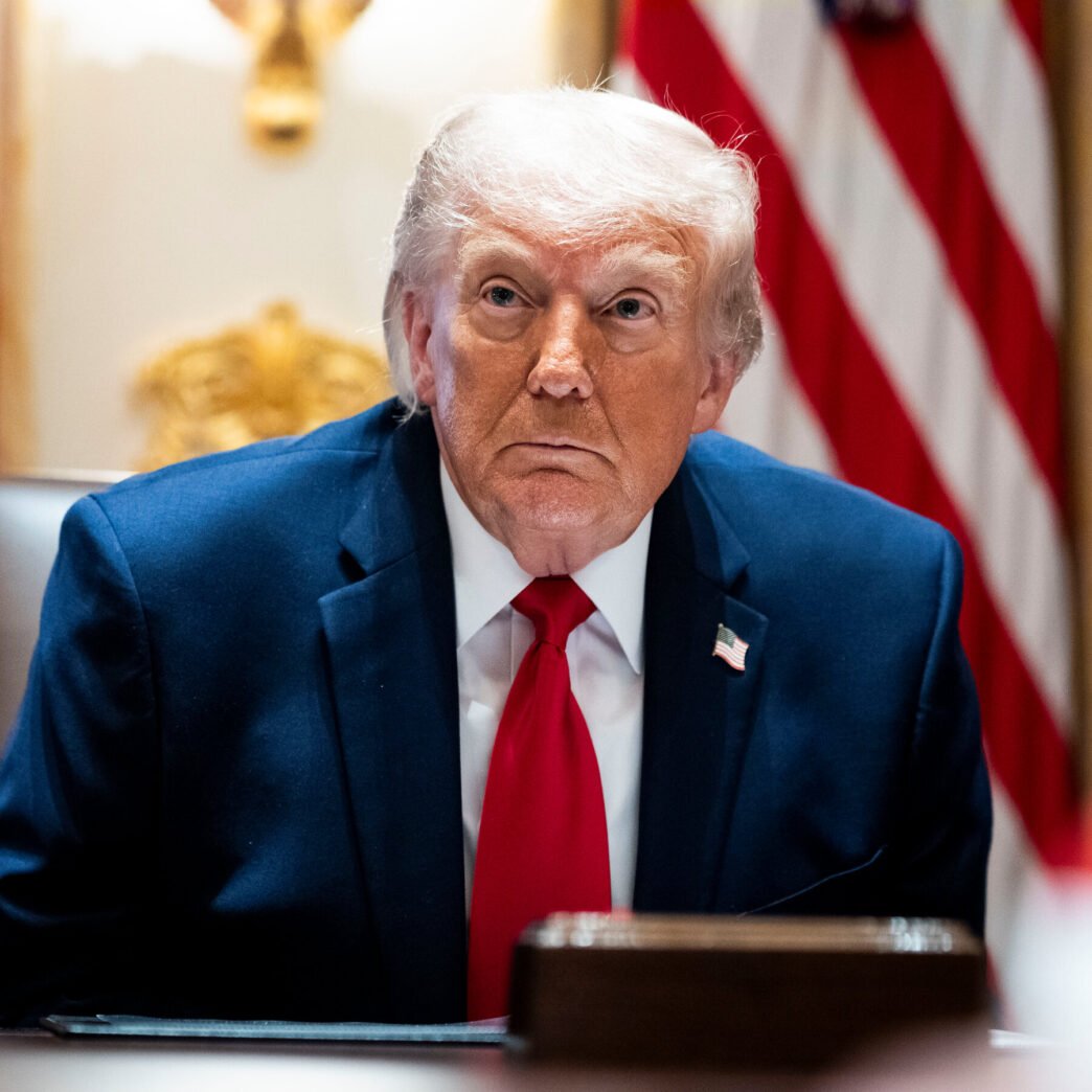 Trump at a press conference