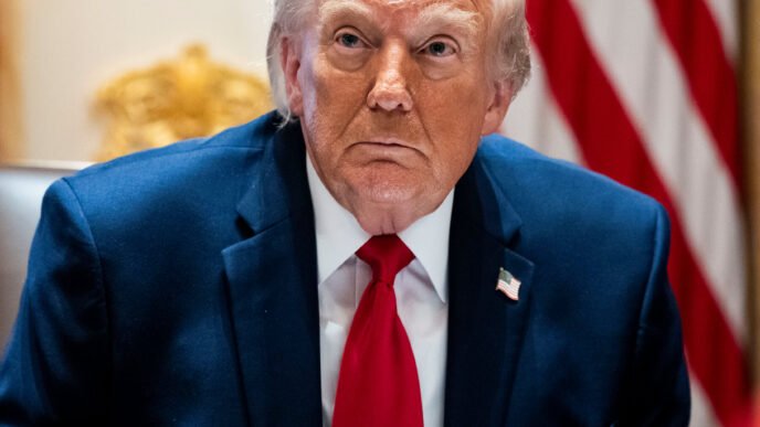 Trump at a press conference