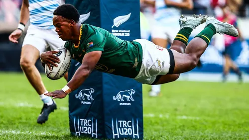 Junior Springboks in action during the U20 Rugby Championship