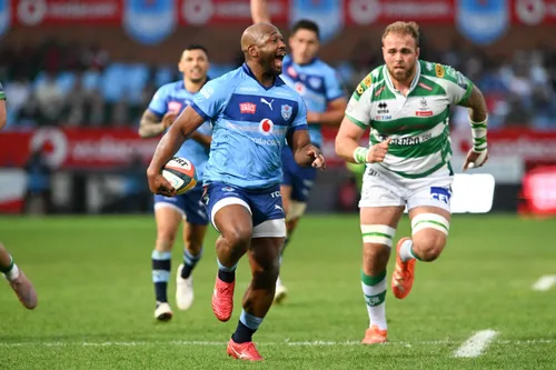 Bulls player celebrating a try