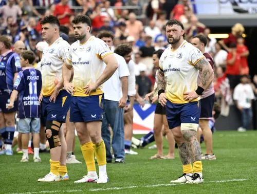 Lions and Leinster players in action during a previous match