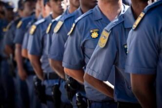 Western Cape police officers on patrol