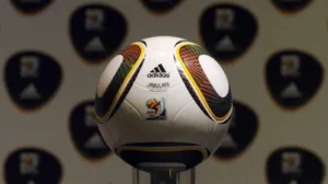 Adidas Jabulani ball in flight