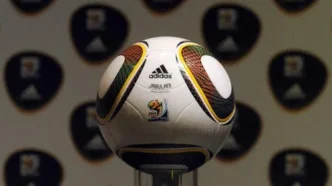 Adidas Jabulani ball in flight