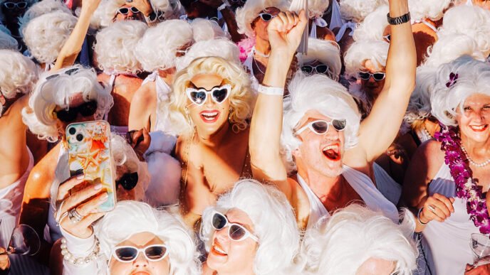 Marilyn Monroe fans in Palm Springs